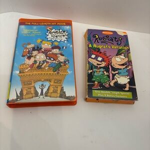 Rugrats: The Movie & A Rugrats Vacation VHS Set